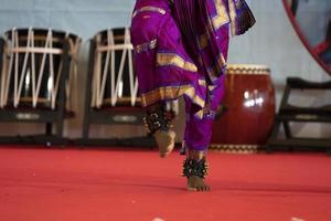 India traditional dance foot detail photo