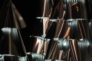 metallic tree abstract background photo