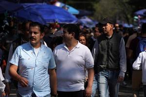 MEXICO CITY, FEBRUARY 3 2019 - Town park Chapultepec crowded of people on sunday photo