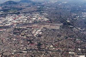 mexico city aerial view cityscape panorama photo