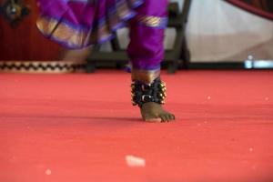 India traditional dance foot detail photo