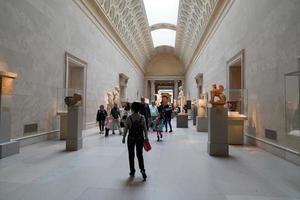 NEW YORK, USA - MAY 27 2018 - Visitors at MET Metropolitan Museum of Arts photo