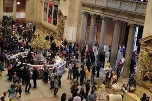 NEW YORK, USA - MAY 27 2018 - Visitors at MET Metropolitan Museum of Arts photo