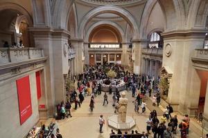 NEW YORK, USA - MAY 27 2018 - Visitors at MET Metropolitan Museum of Arts photo