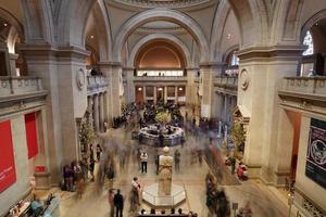 NEW YORK, USA - MAY 27 2018 - Visitors at MET Metropolitan Museum of Arts photo