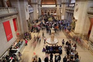 NEW YORK, USA - MAY 27 2018 - Visitors at MET Metropolitan Museum of Arts photo