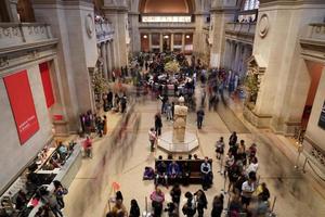 NEW YORK, USA - MAY 27 2018 - Visitors at MET Metropolitan Museum of Arts photo