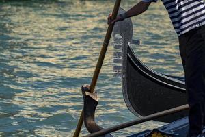 VENICE, ITALY - SEPTEMBER 15 2019 - Gondola ride in Venice photo