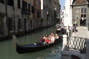 VENICE, ITALY - SEPTEMBER 15 2019 - Gondola ride in Venice photo