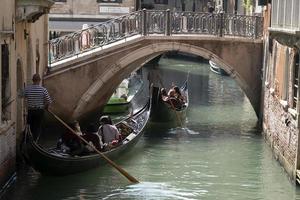 VENICE, ITALY - SEPTEMBER 15 2019 - Gondola ride in Venice photo