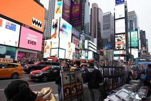 NEW YORK, USA - MAY 25 2018 - Times square full of people photo