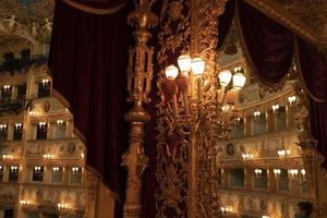 VENICE, ITALY - SEPTEMBER 15 2019 - La Fenice Theater interior view photo