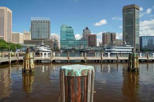 baltimore maryland inner harbor bollard detail photo