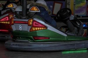 amusement park bumper cars photo