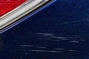 car body scratches detail photo