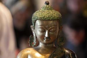 Japanese Buddah statue isolated close up photo