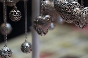 valentine silver hearts photo