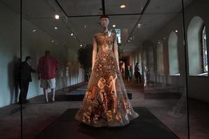 NEW YORK, USA - MAY 27 2018 - Heavenly Bodies Fashion and the Catholic Imagination at Met museum photo