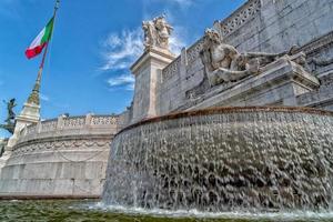 Rome unknow soldier vittoriano palace fountain photo