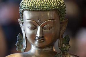 Japanese Buddah statue isolated close up photo