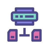 database icon for your website, mobile, presentation, and logo design. vector