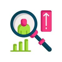 search analytic icon for your website, mobile, presentation, and logo design. vector