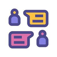 discussion icon for your website, mobile, presentation, and logo design. vector