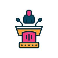 conference icon for your website, mobile, presentation, and logo design. vector
