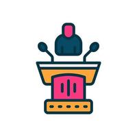 conference icon for your website, mobile, presentation, and logo design. vector