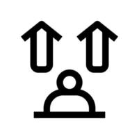 personal growth icon for your website, mobile, presentation, and logo design. vector