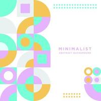 Minimalist abstract geometric background vector