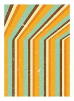 Vintage Striped Backgrounds, Posters, Banner Samples, Retro Colors from the 1970s, Retro Perspective Lines vector