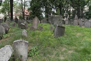 PRAGUE, CZECH REPUBLIC - JULY 17 2019 - jewish old cemetery in prague photo