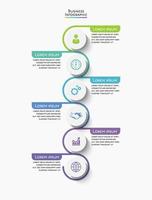 Business data visualization. timeline infographic icons designed for abstract background template vector