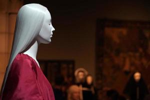 NEW YORK, USA - MAY 27 2018 - Heavenly Bodies Fashion and the Catholic Imagination at Met museum photo