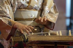 Koto japanese harp photo