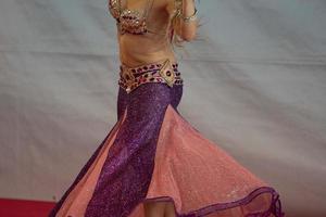 Oriental belly dancer beutiful move photo