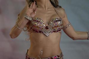 Oriental belly dancer beutiful move photo