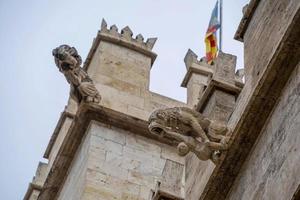 Valencia Silk Exchange Market building Lonja de la Seda gargoyles photo