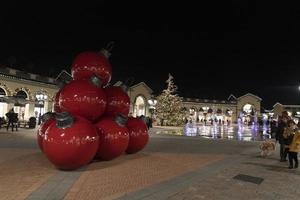SERRAVALLE SCRIVIA, ITALY - DECEMBER 2 2018 - Christmas season in designer outled is starting photo