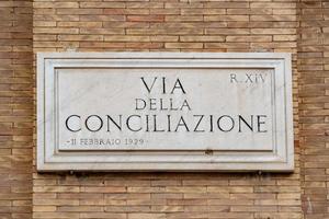 vía della conciliazione roma calle signo foto