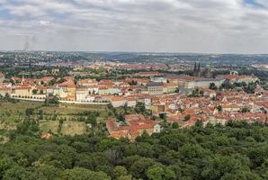 Prague aerial view panorama from tower photo