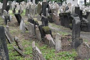 PRAGUE, CZECH REPUBLIC - JULY 17 2019 - jewish old cemetery in prague photo