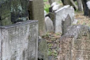 jewish old cemetery in prague photo