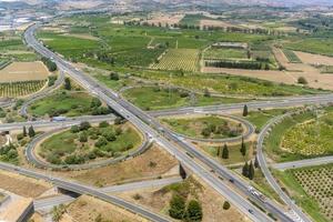 sicily highway catania aerial photo