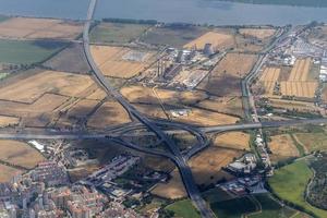 highway interchange aerial in Portugal Lisbon area photo