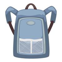 Backpack with adjustable straps, bag with pockets vector