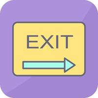 Unique Exit Vector Icon