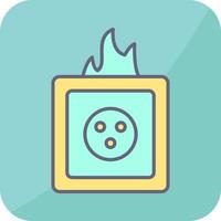 Unique Fire in Socket Vector Icon