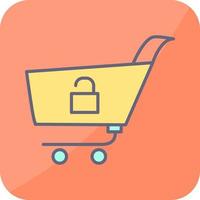 Unique Unlock Cart Vector Icon